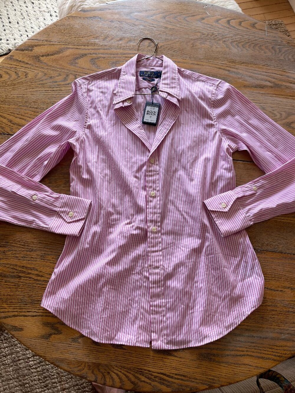 POLO RALPH LAUREN custom fit stripe shirt/NWT/8